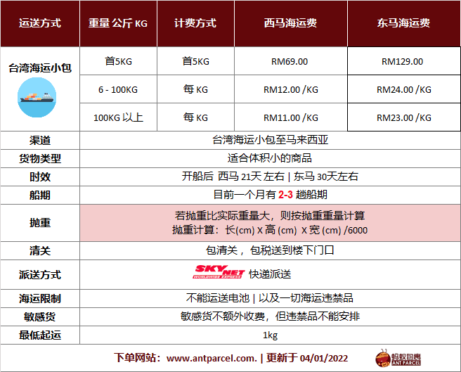 台湾海运小包运费-04.01.22.png